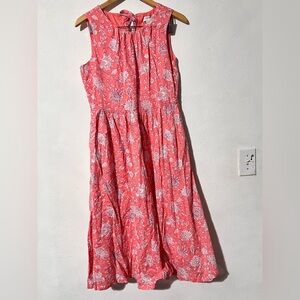 J crew tie -neck midi dress